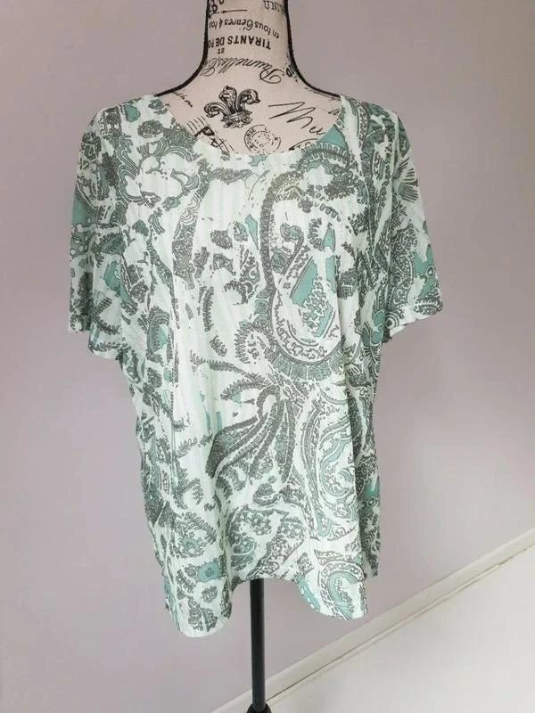 Mint green 2-in-1 fluid blouse C&A Canada – Size L / XL – photo 3